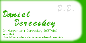daniel derecskey business card